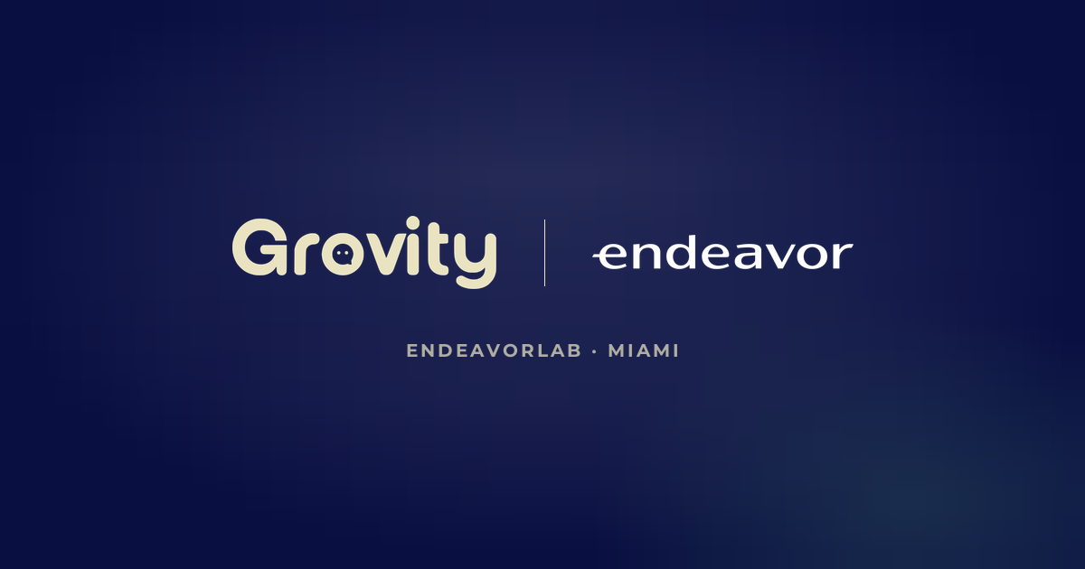 Grovity Selected for EndeavorLAB by Endeavor Miami